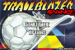 Trailblazer Advance (Homebrew) — Title screen